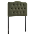 Annabel Premium Linen Blend Twin Headboard - Sage