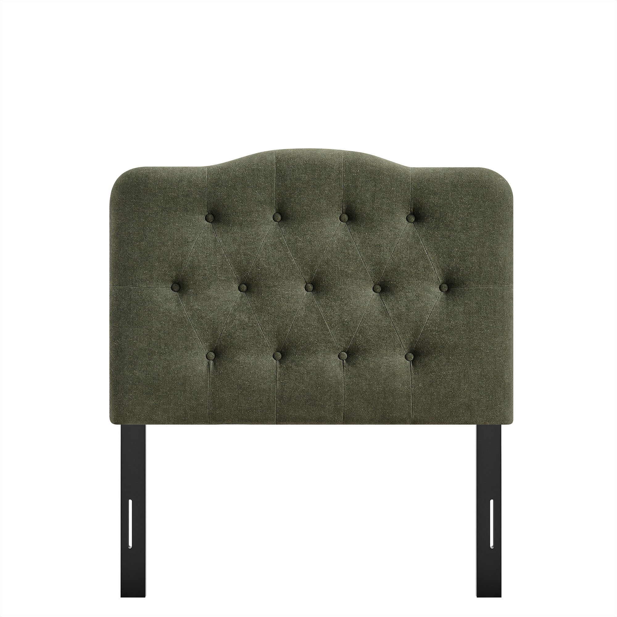 Annabel Premium Linen Blend Twin Headboard - Sage
