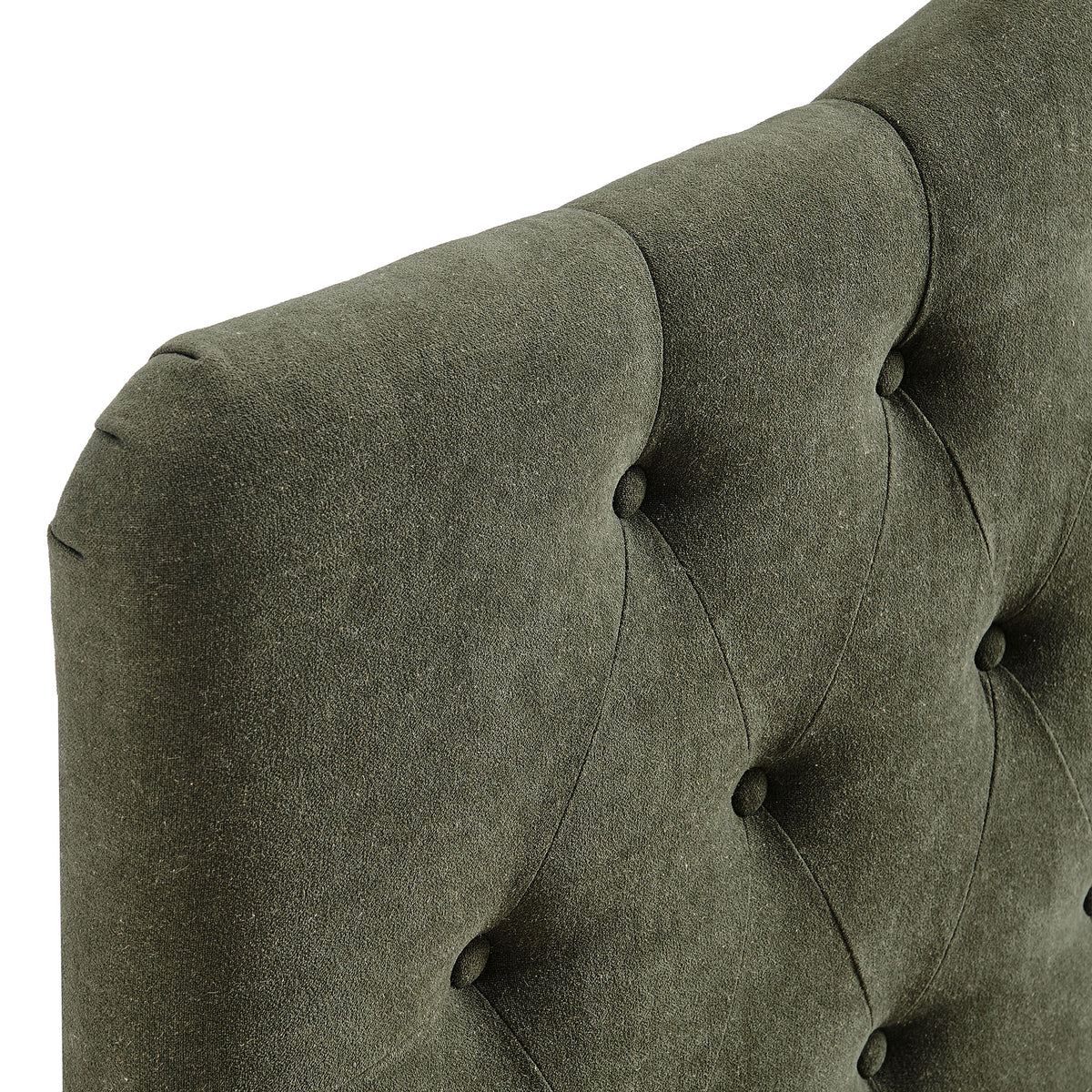 Annabel Premium Linen Blend Twin Headboard - Sage