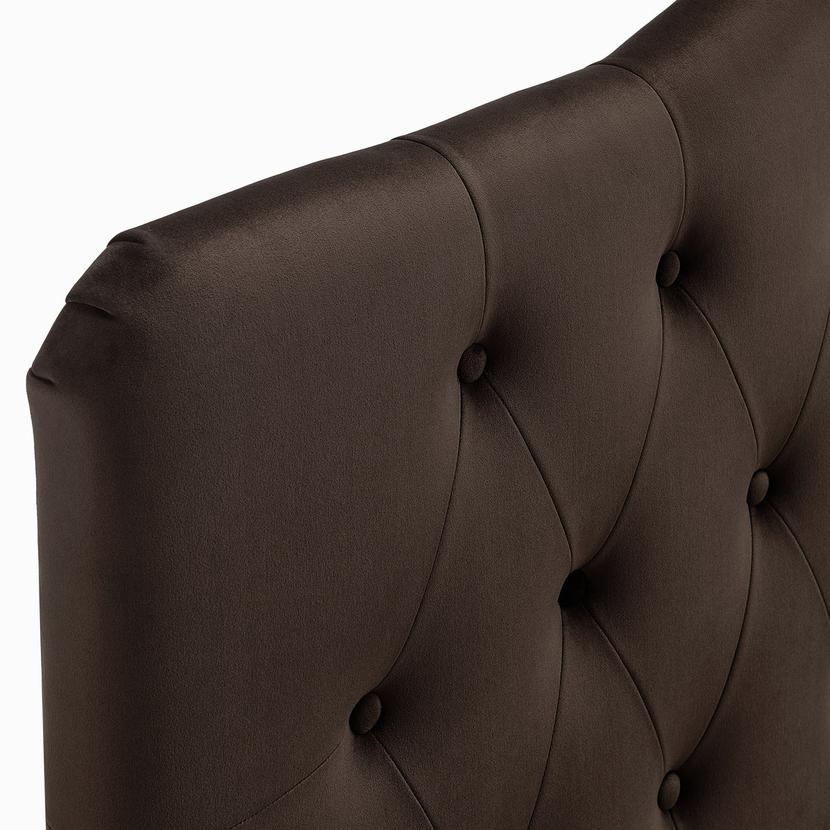Annabel Stain-Resistant Performance Velvet Full Headboard - Chocolate Brown