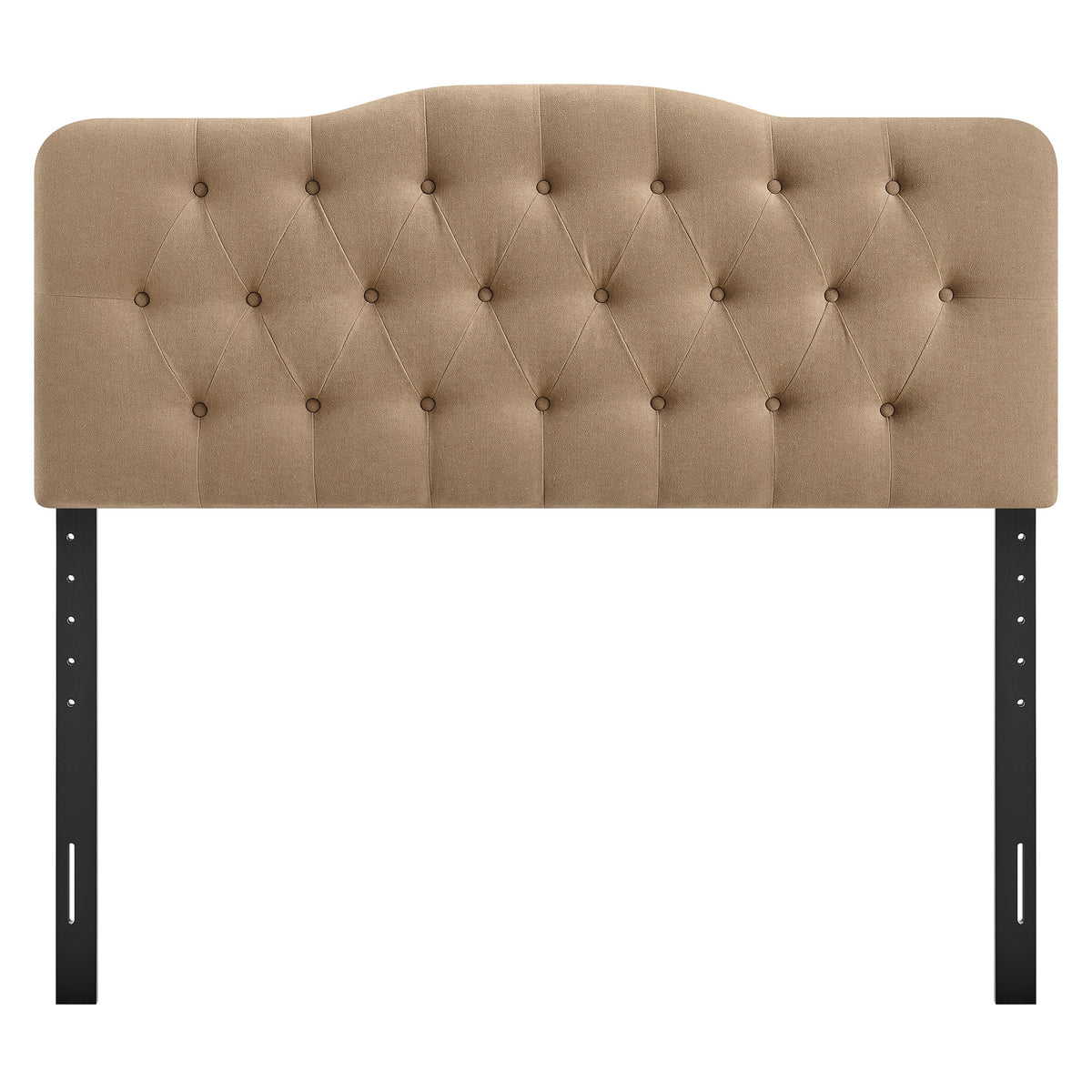 Annabel Premium Linen Blend Full Headboard - Almond
