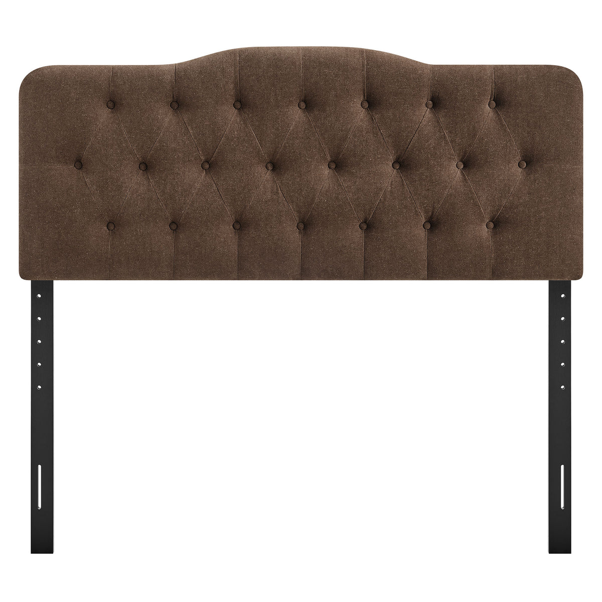 Annabel Premium Linen Blend Full Headboard - Cocoa