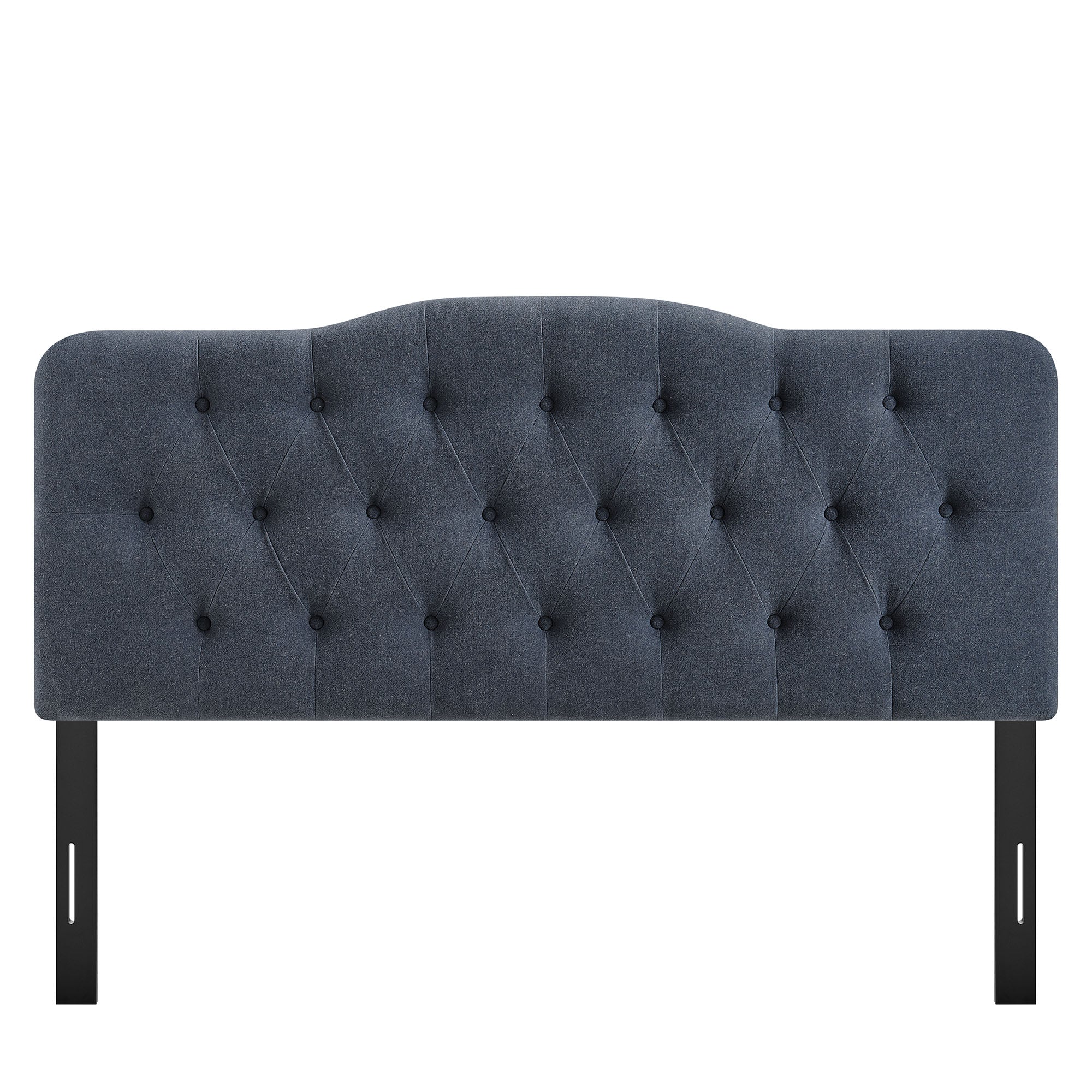 Annabel Premium Linen Blend Full Headboard - Denim