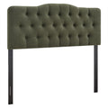 Annabel Premium Linen Blend Full Headboard - Sage