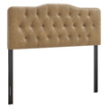 Annabel Vegan Leather Full Headboard - Toast