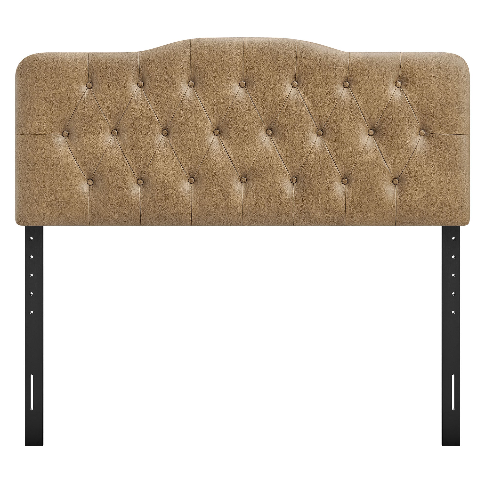 Annabel Vegan Leather Full Headboard - Toast