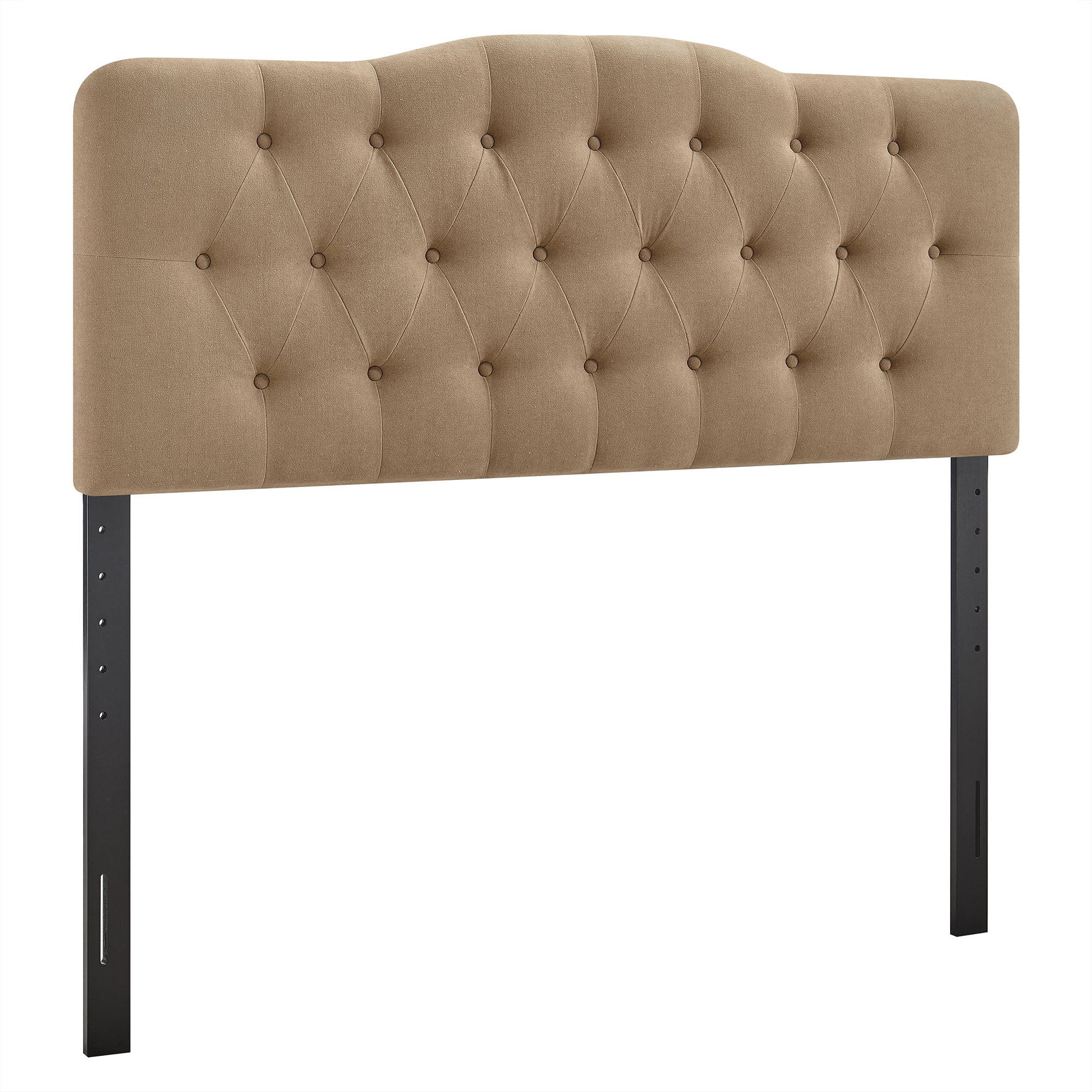 Annabel Premium Linen Blend Queen Headboard - Almond