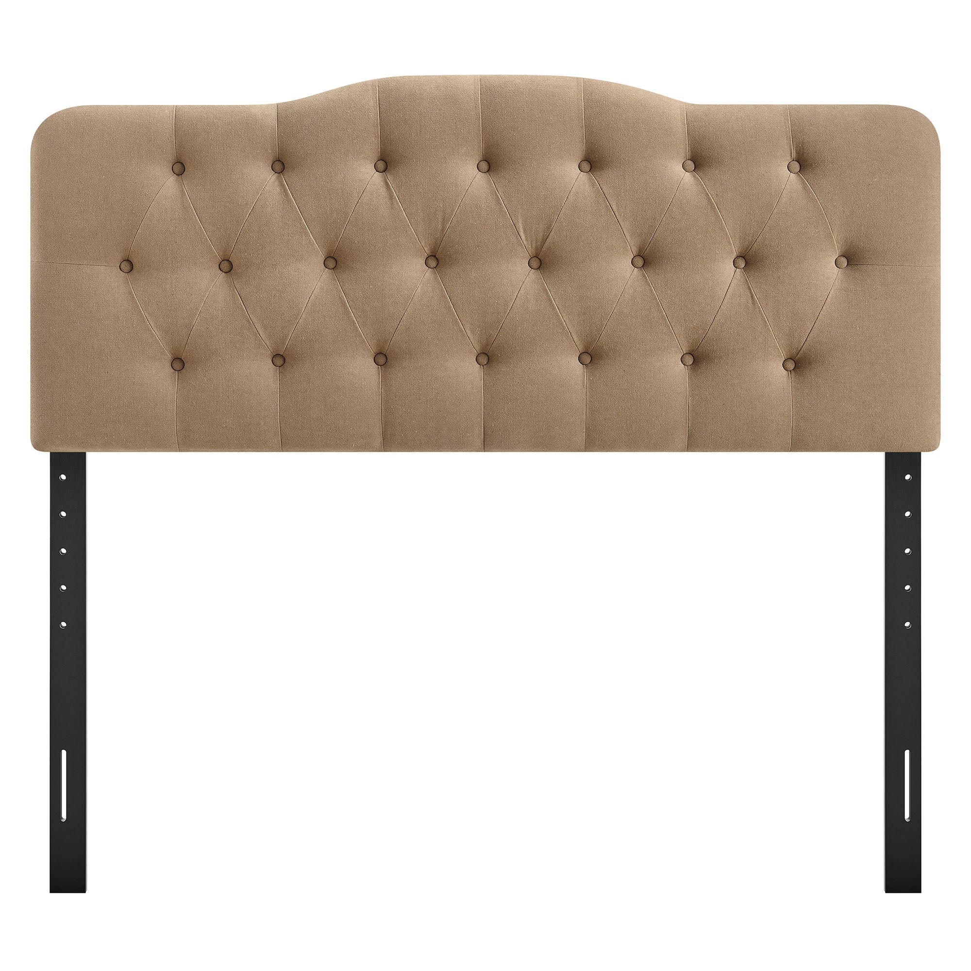 Annabel Premium Linen Blend Queen Headboard - Almond