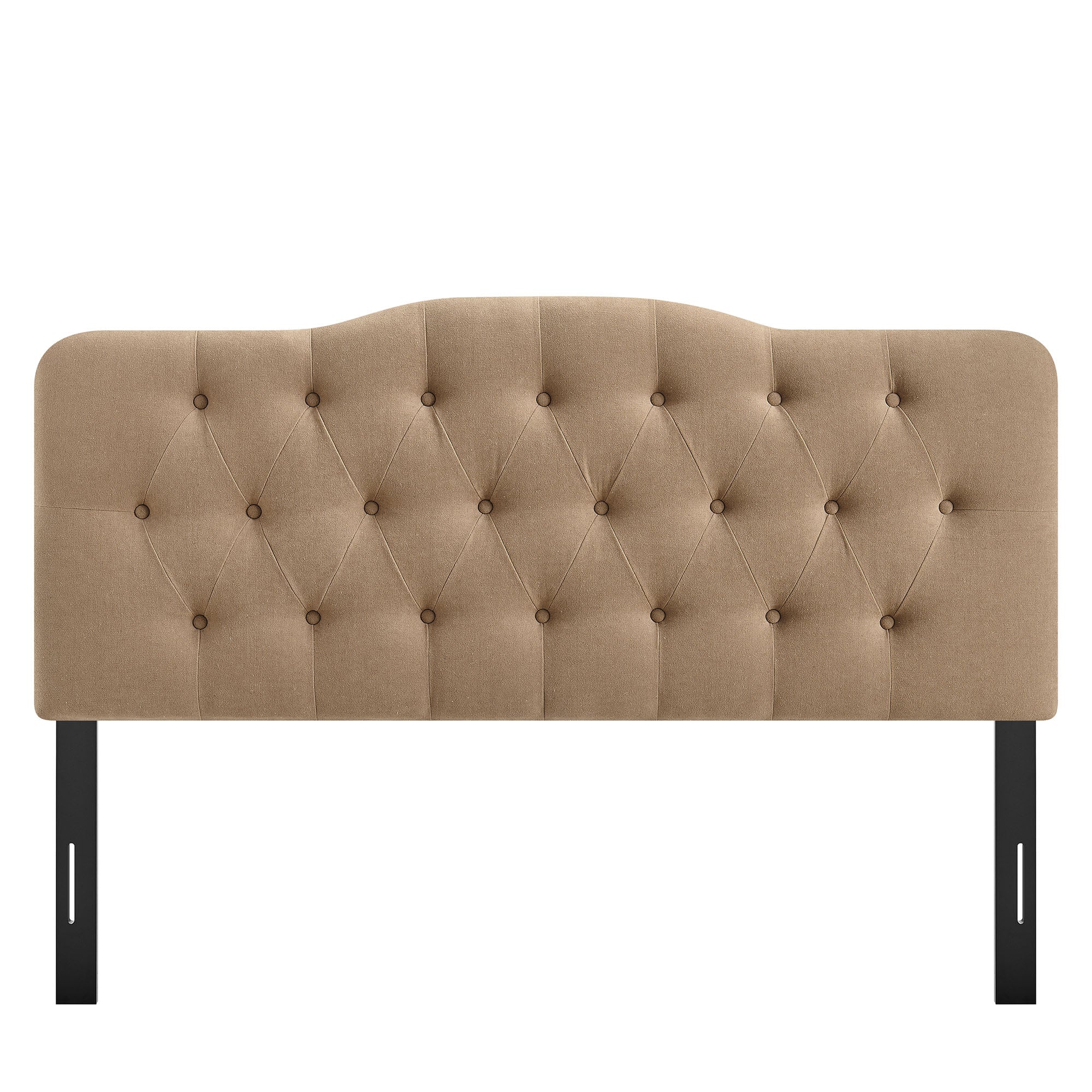 Annabel Premium Linen Blend Queen Headboard - Almond