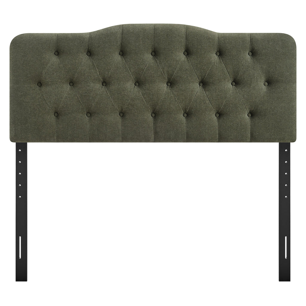 Annabel Premium Linen Blend Queen Headboard - Sage