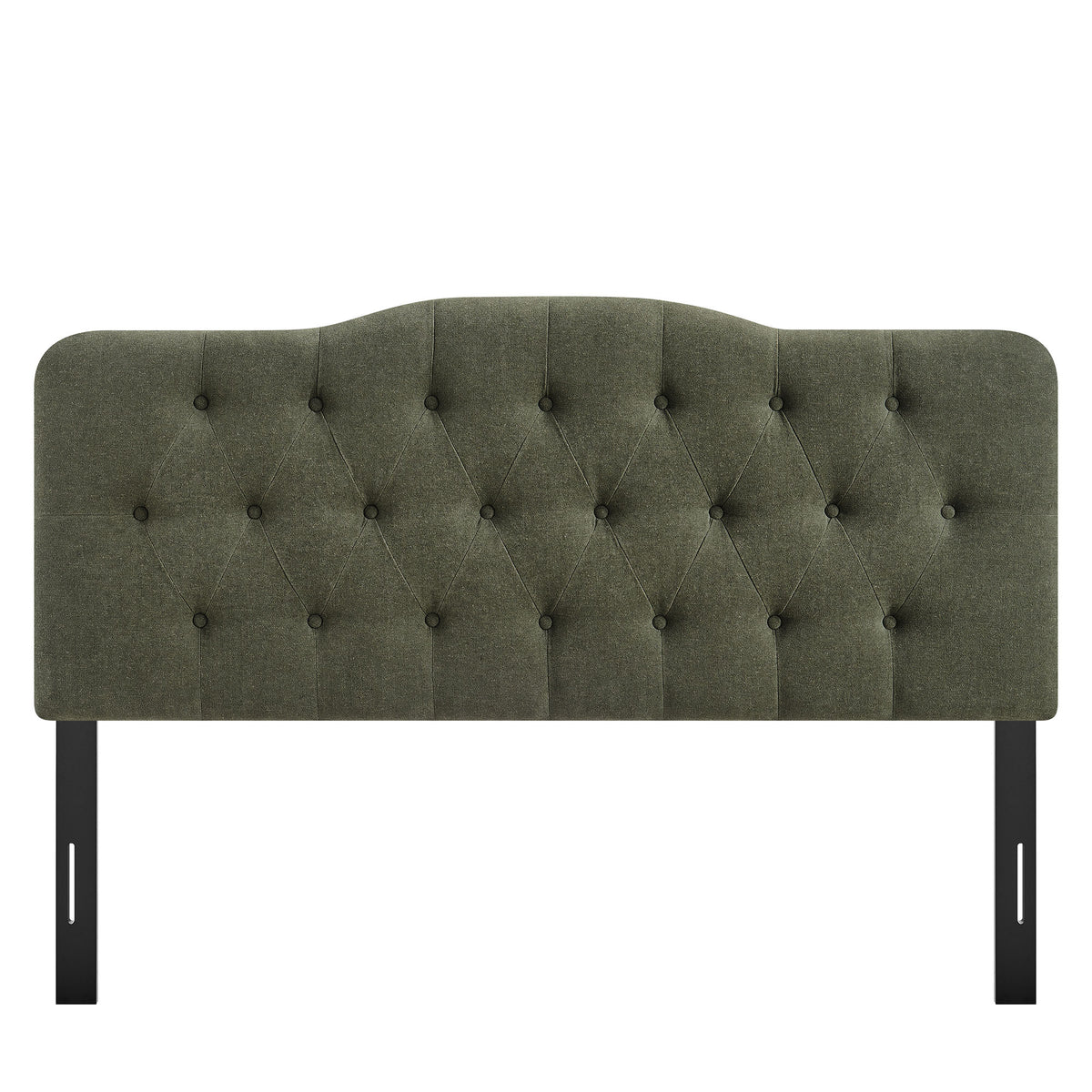 Annabel Premium Linen Blend Queen Headboard - Sage
