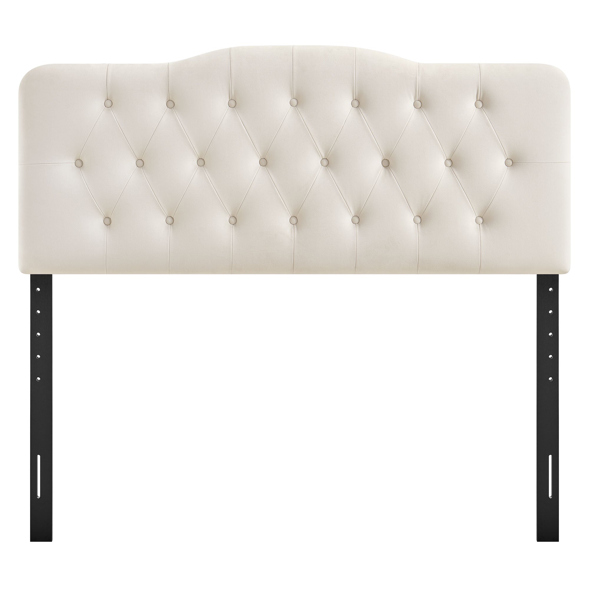 Annabel Stain-Resistant Performance Velvet King Headboard - Alabaster