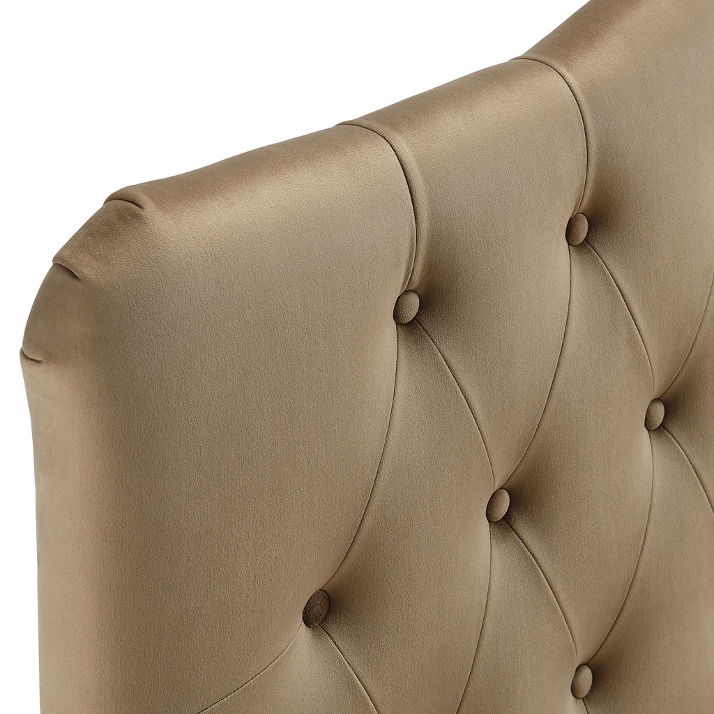 Annabel Stain-Resistant Performance Velvet King Headboard - Taupe