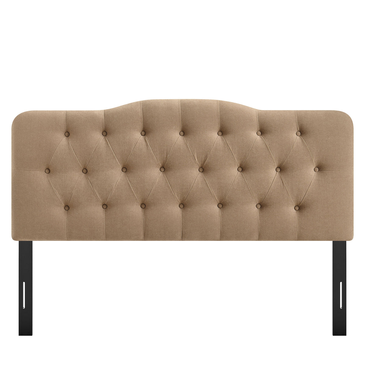 Annabel Premium Linen Blend King Headboard - Almond