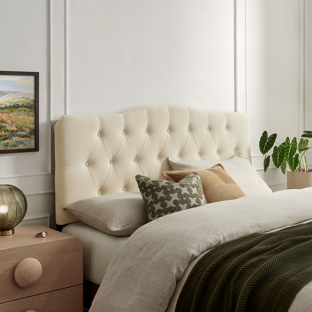 Annabel Premium Linen Blend King Headboard