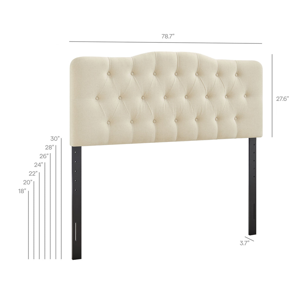 Annabel Premium Linen Blend King Headboard
