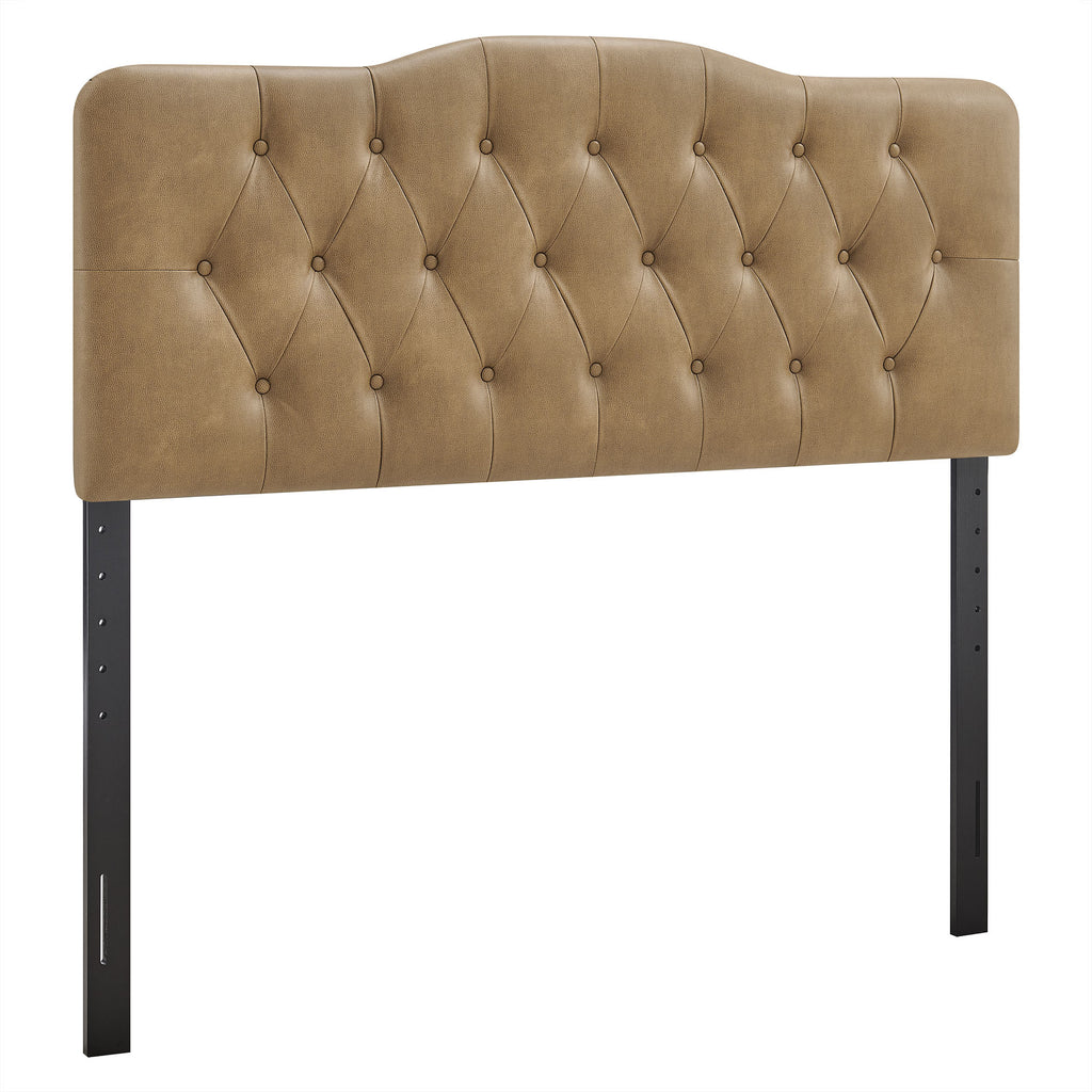 Annabel Vegan Leather King Headboard - Toast
