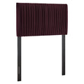Eloise Stain-Resistant Performance Velvet Twin Headboard - Mulberry