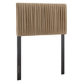 Eloise Stain-Resistant Performance Velvet Twin Headboard - Taupe