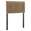 Eloise Stain-Resistant Performance Velvet Headboard - Taupe — Taupe Twin