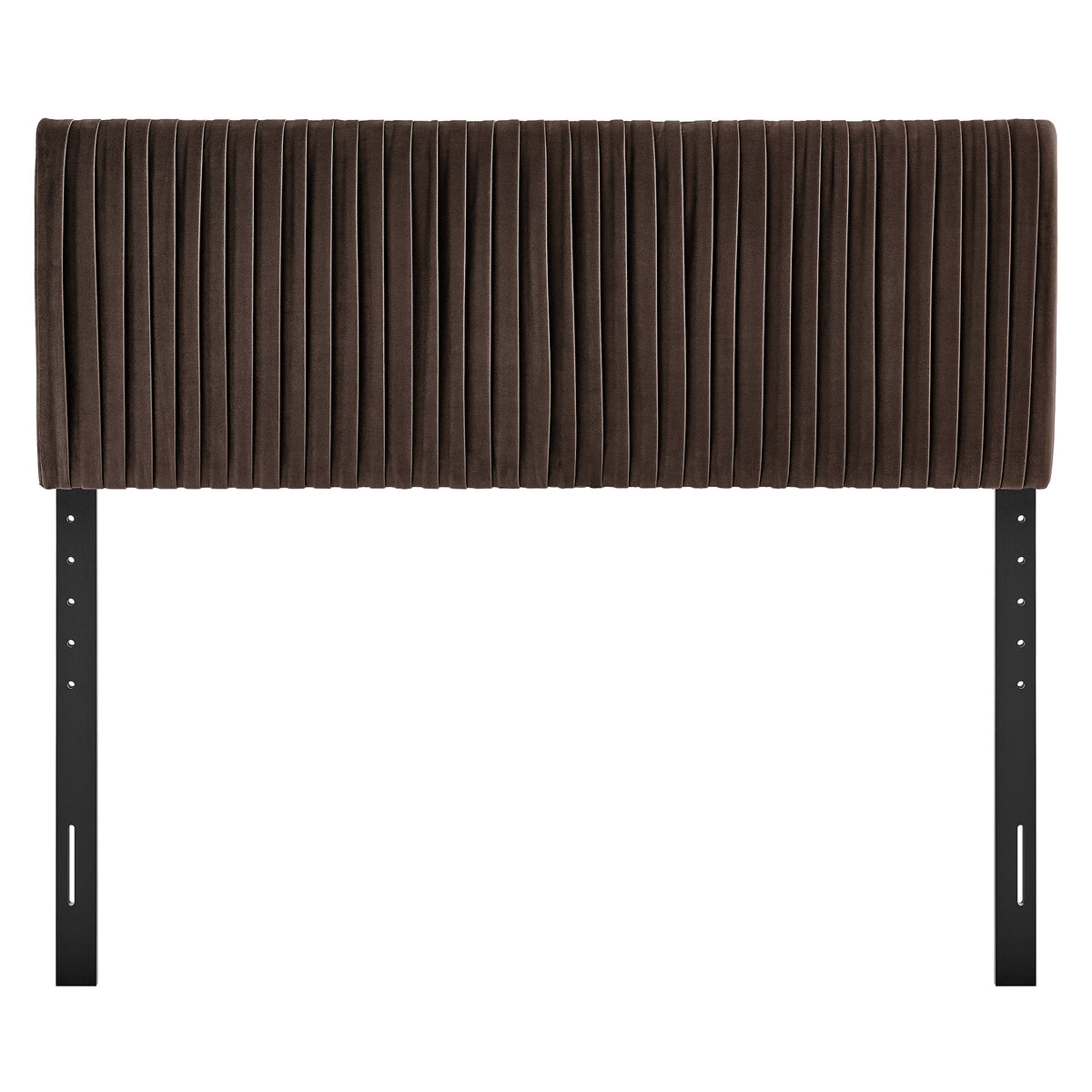 Eloise Stain-Resistant Performance Velvet Full Headboard - Chocolate Brown