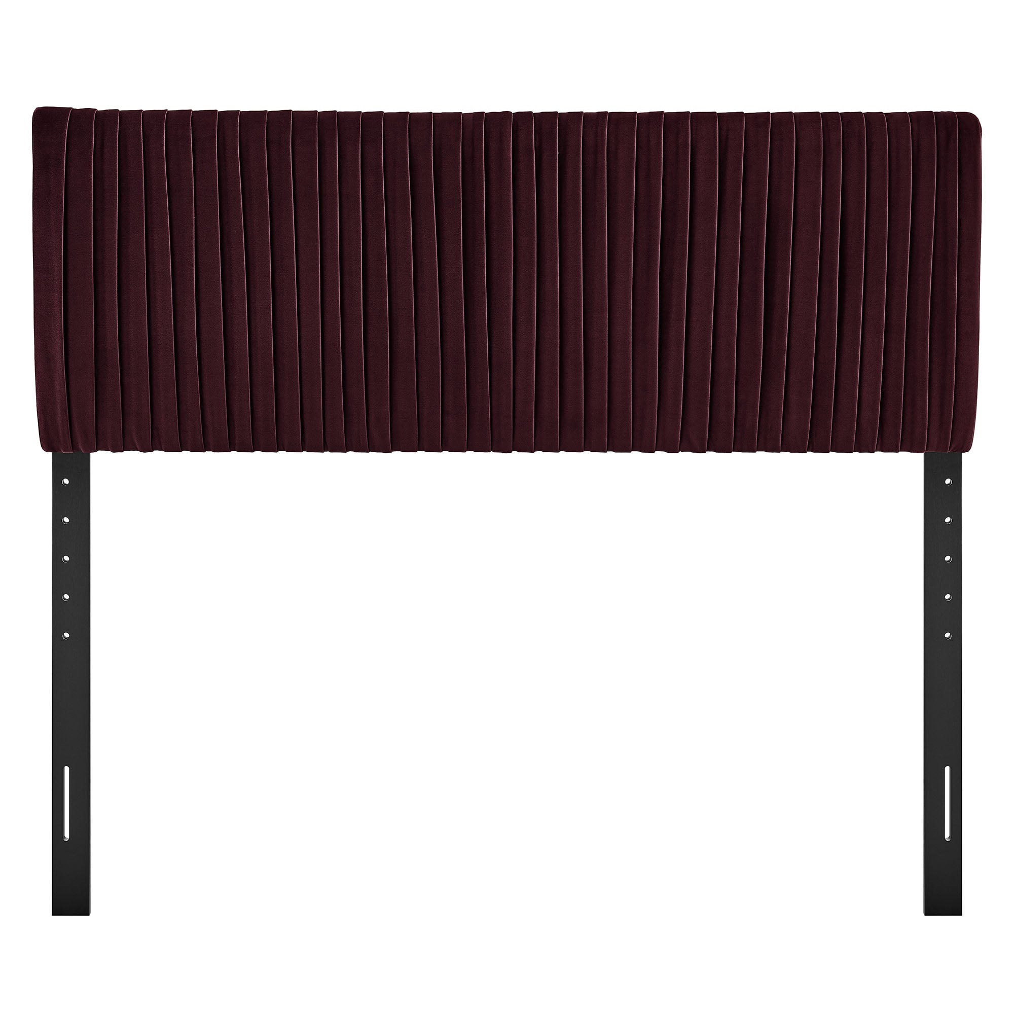 Eloise Stain-Resistant Performance Velvet Full Headboard - Mulberry