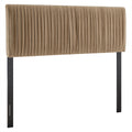 Eloise Stain-Resistant Performance Velvet Queen Headboard - Taupe