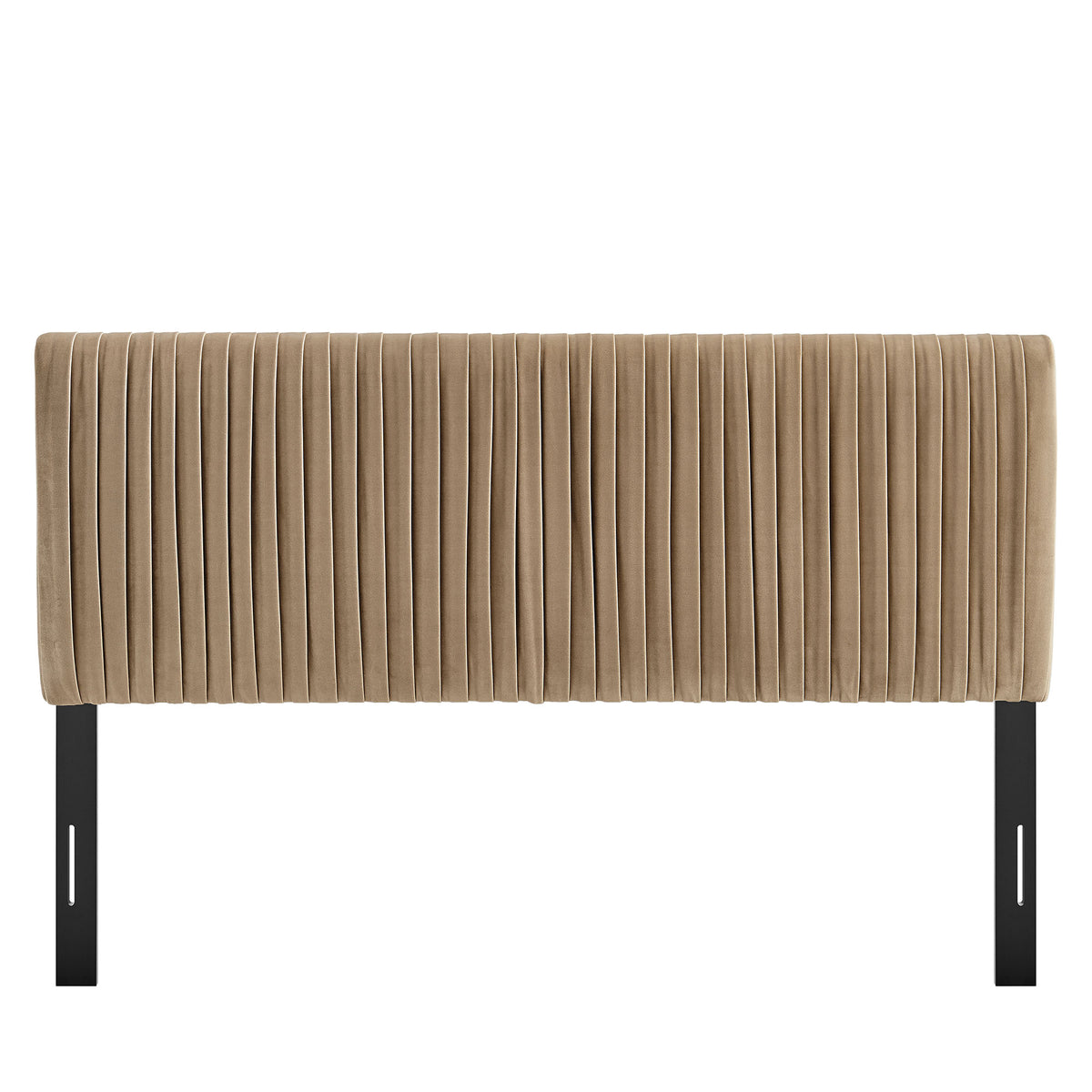 Eloise Stain-Resistant Performance Velvet King Headboard - Taupe