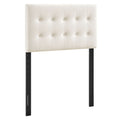 Emily Stain-Resistant Performance Velvet Twin Size Headboard - Alabaster