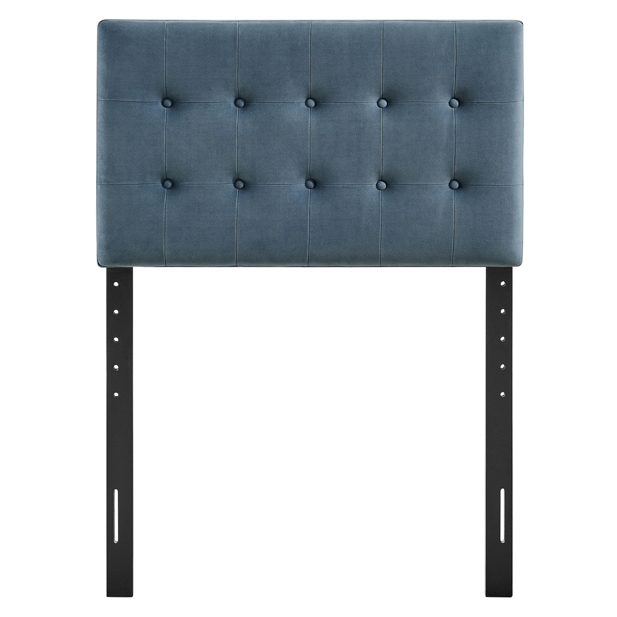Emily Stain-Resistant Performance Velvet Twin Size Headboard - Cadet Blue