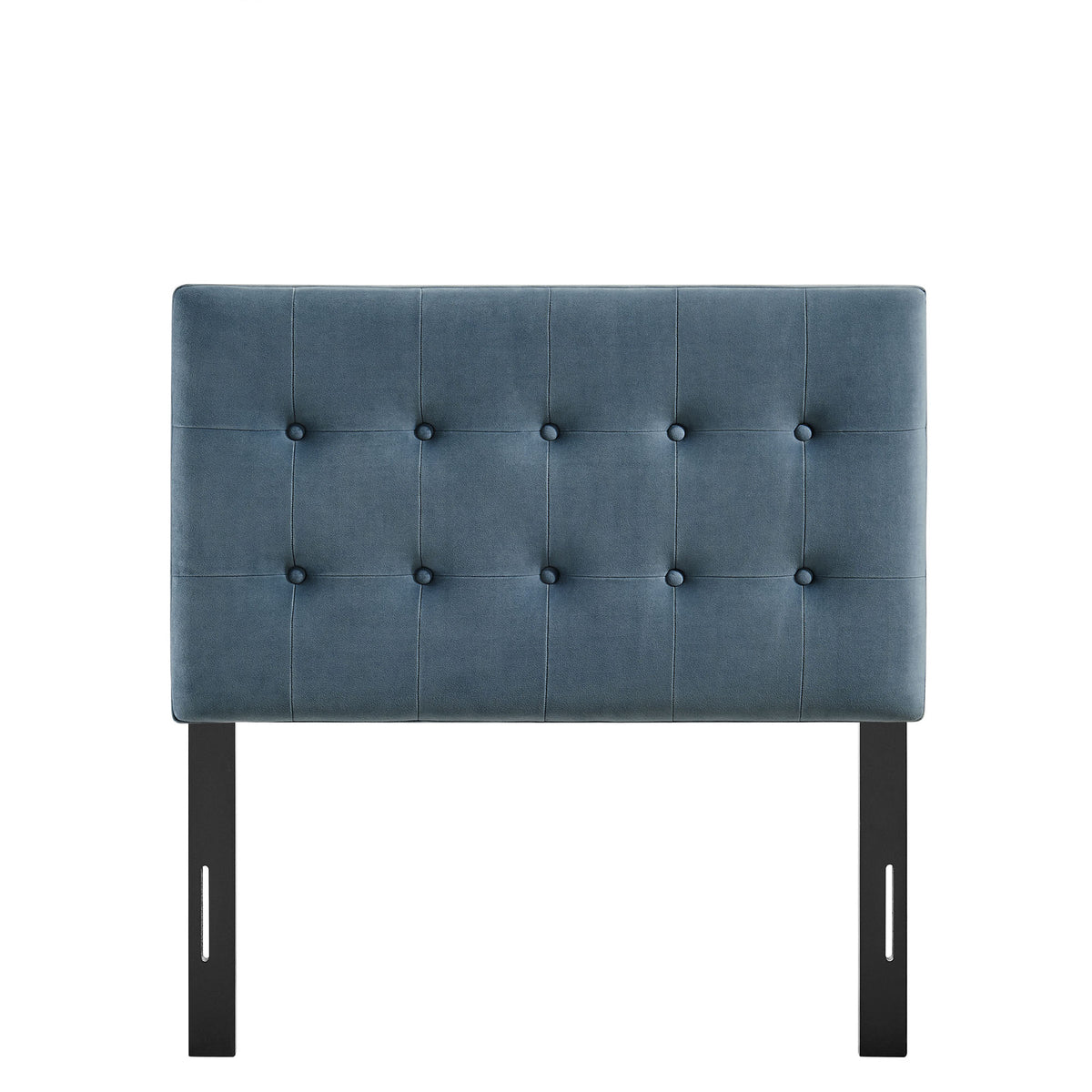 Emily Stain-Resistant Performance Velvet Twin Size Headboard - Cadet Blue