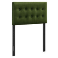 Emily Stain-Resistant Performance Velvet Twin Size Headboard - Moss Green
