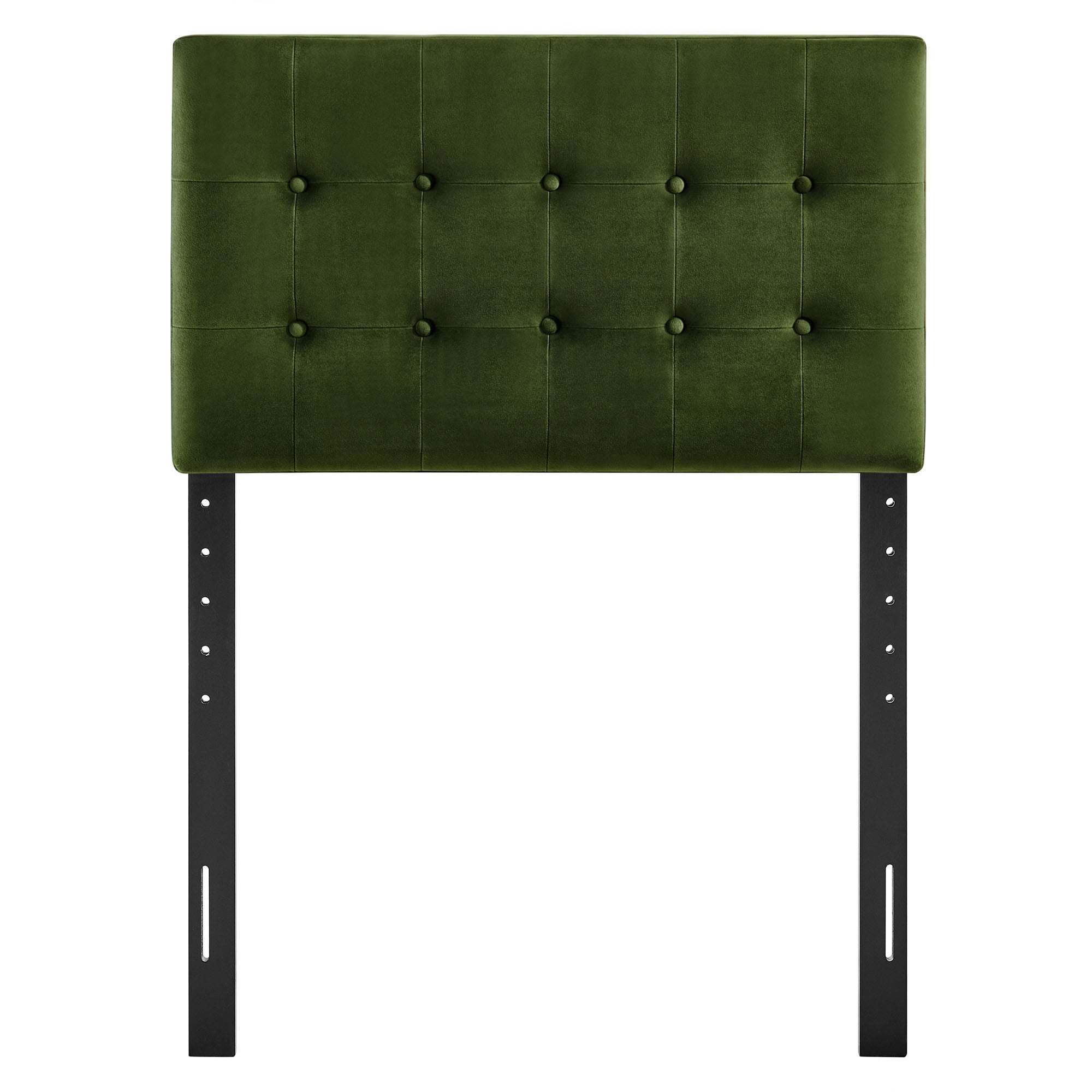 Emily Stain-Resistant Performance Velvet Twin Size Headboard - Moss Green