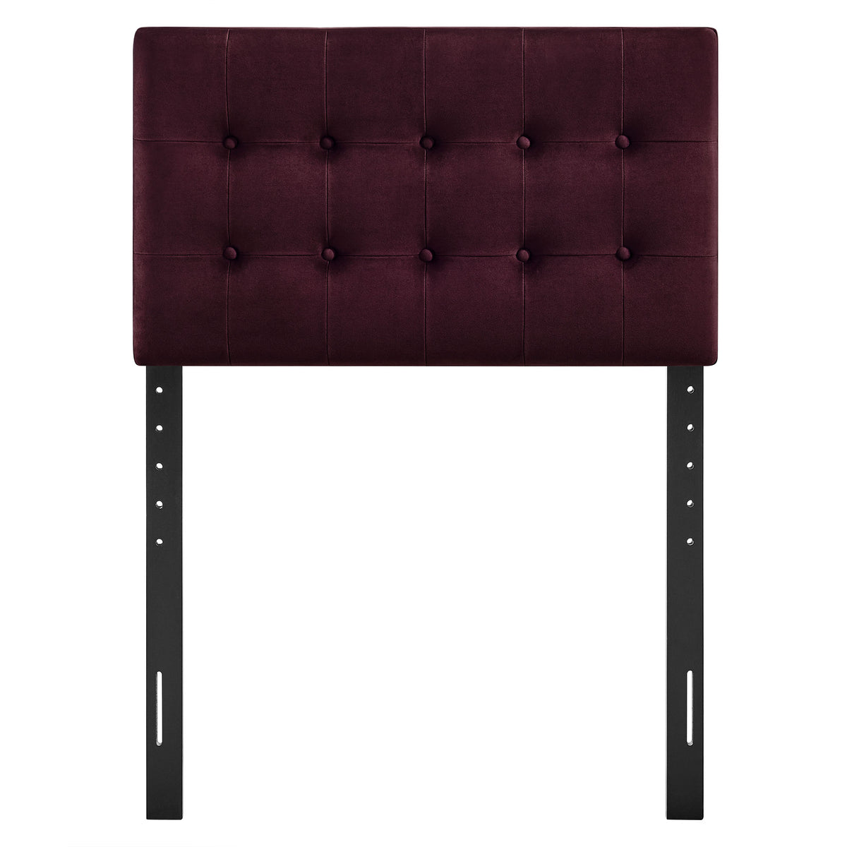 Emily Stain-Resistant Performance Velvet Twin Size Headboard - Mulberry