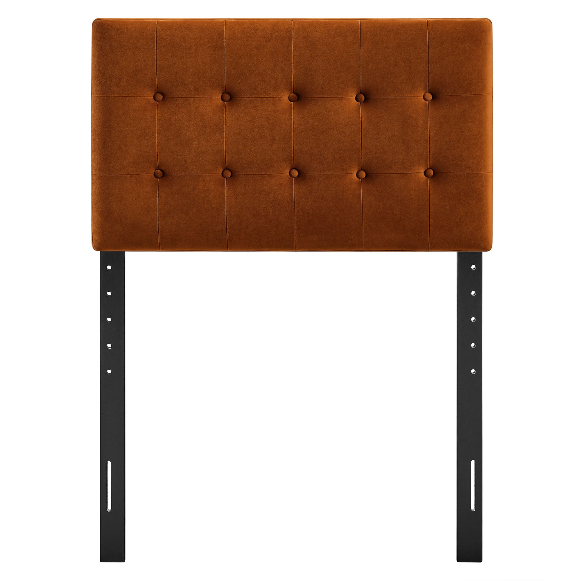 Emily Stain-Resistant Performance Velvet Twin Size Headboard - Rust