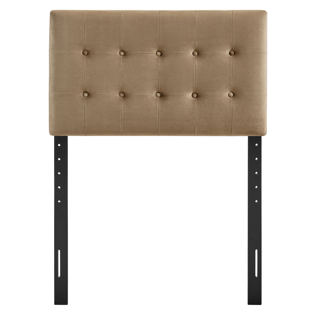 Emily Stain-Resistant Performance Velvet Twin Size Headboard - Taupe