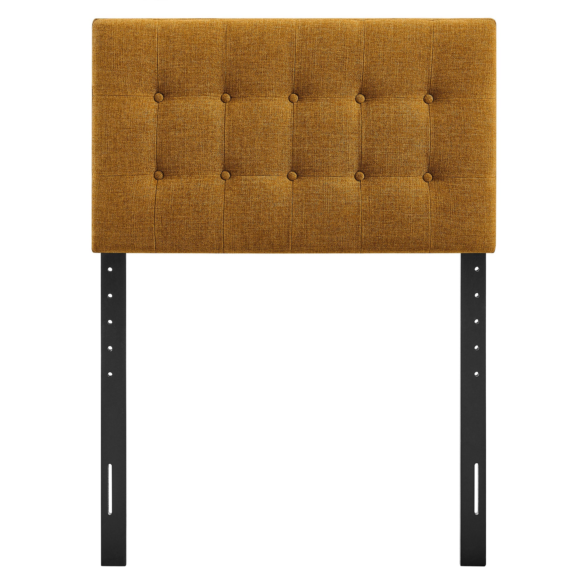 Emily Fabric Upholstered Twin Size Headboard - Copper