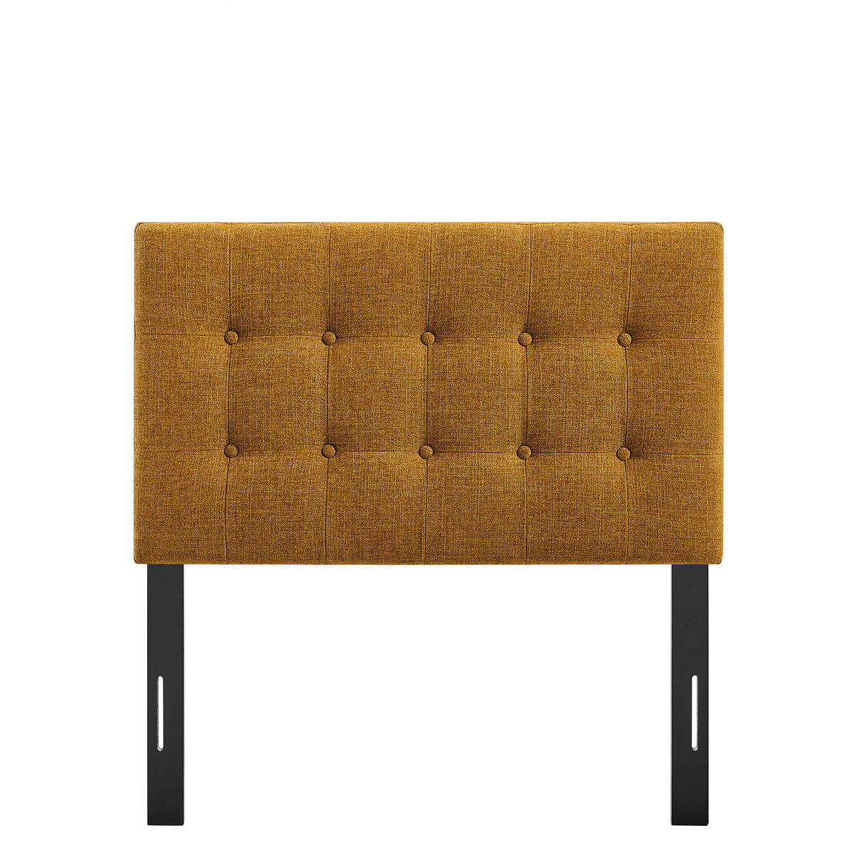 Emily Fabric Upholstered Twin Size Headboard - Copper