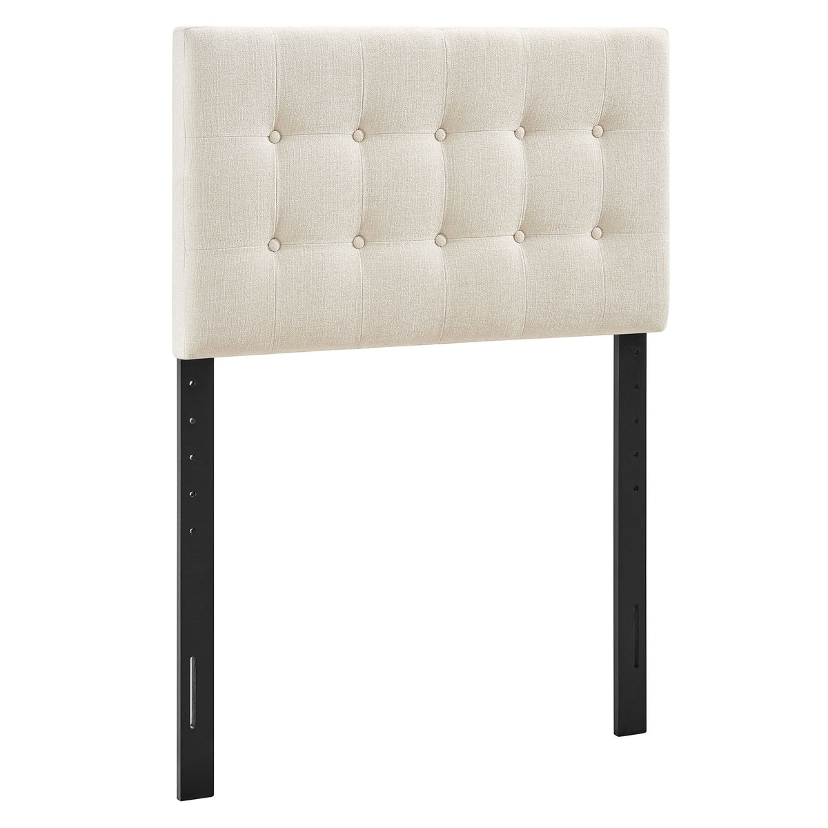 Emily Fabric Upholstered Twin Size Headboard - Ecru