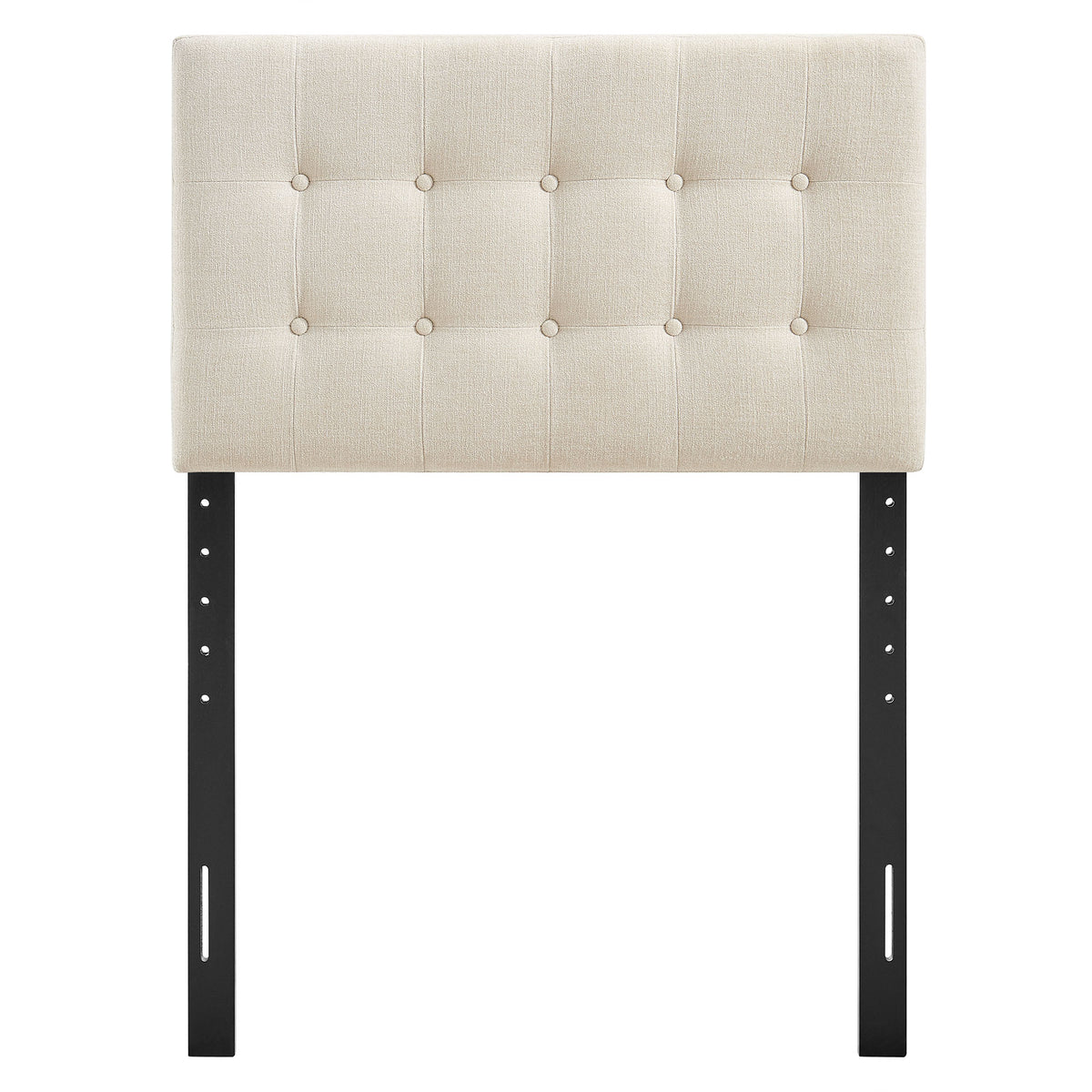 Emily Fabric Upholstered Twin Size Headboard - Ecru