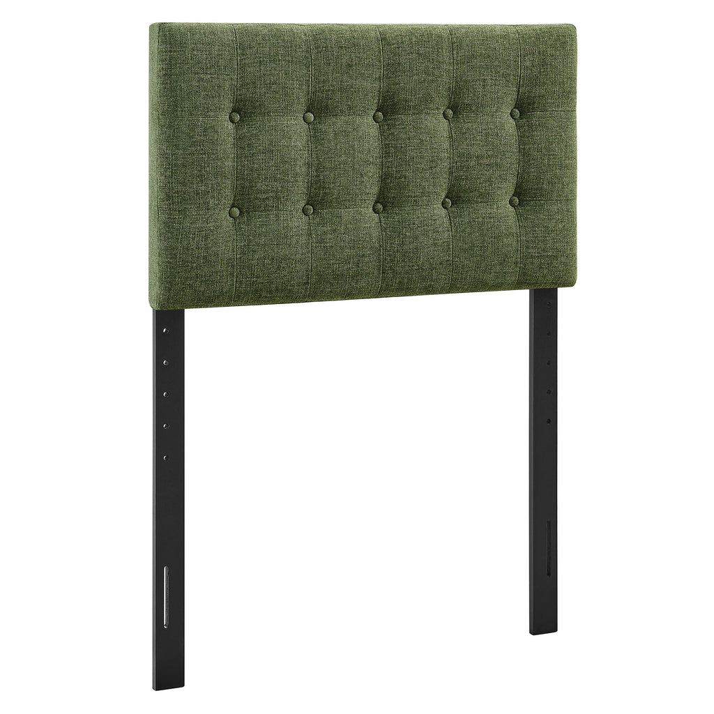 Emily Fabric Upholstered Twin Size Headboard - Foliage