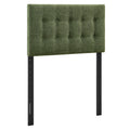 Emily Fabric Upholstered Twin Size Headboard - Foliage