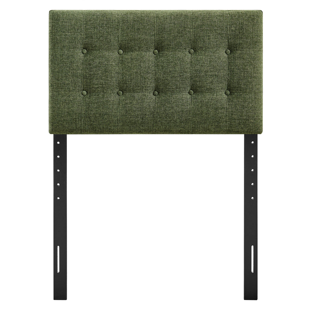 Emily Fabric Upholstered Twin Size Headboard - Foliage