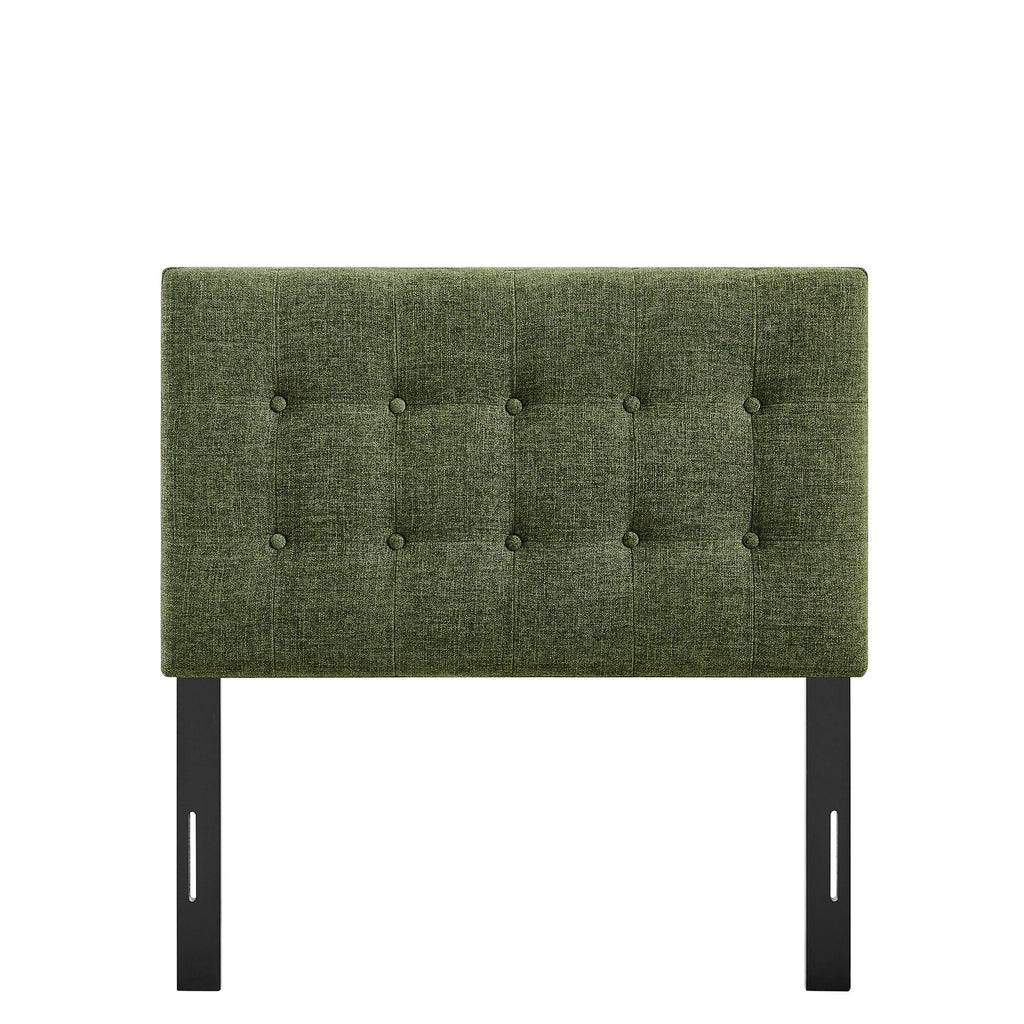 Emily Fabric Upholstered Twin Size Headboard - Foliage