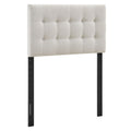 Emily Fabric Upholstered Twin Size Headboard - Linen