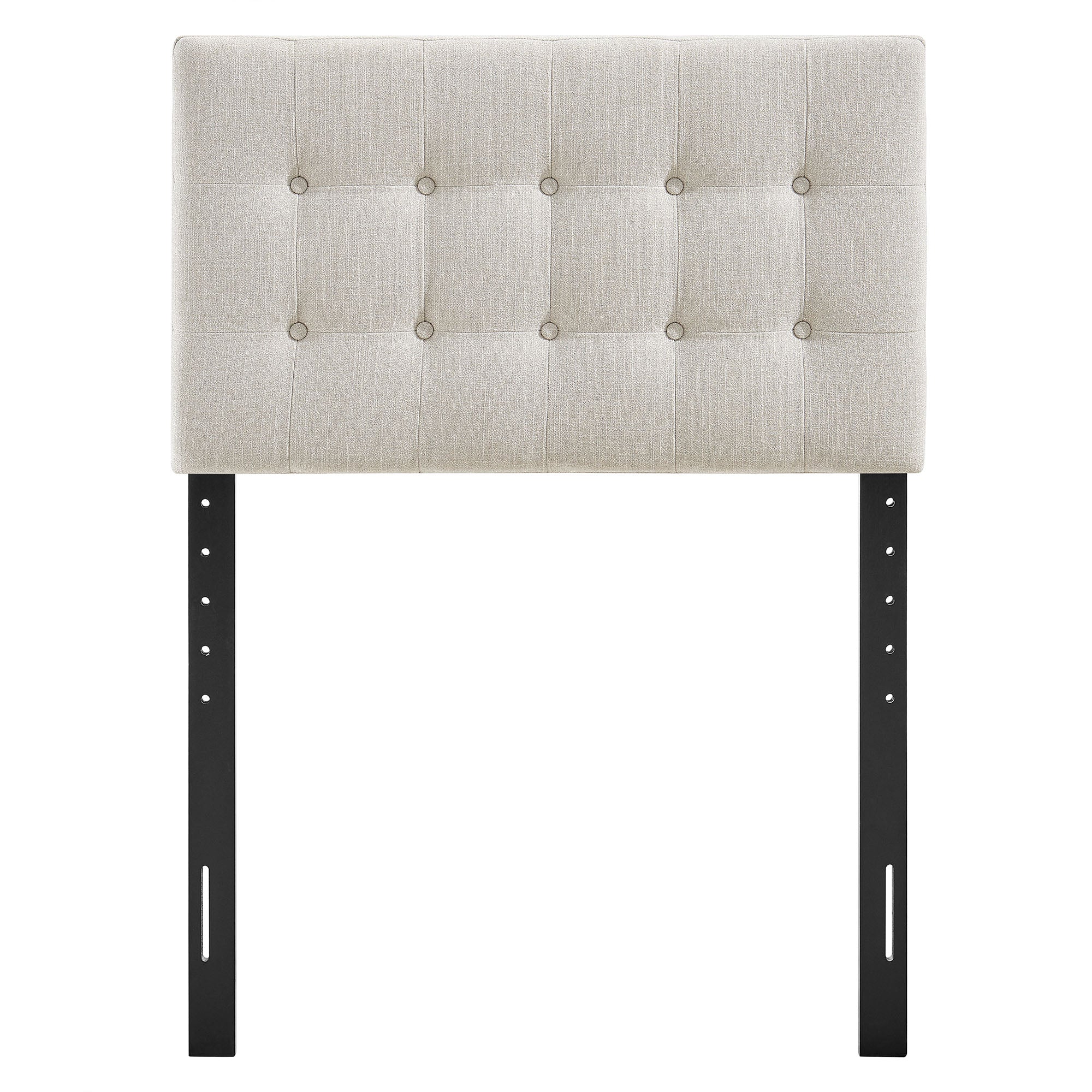 Emily Fabric Upholstered Twin Size Headboard - Linen