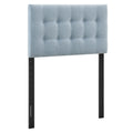 Emily Fabric Upholstered Twin Size Headboard - Sky Blue