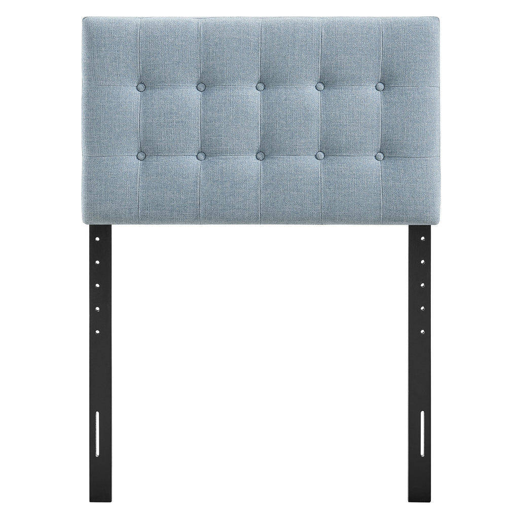 Emily Fabric Upholstered Twin Size Headboard - Sky Blue