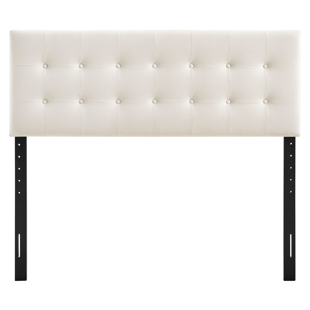 Emily Stain-Resistant Performance Velvet Full Size Headboard - Alabaster