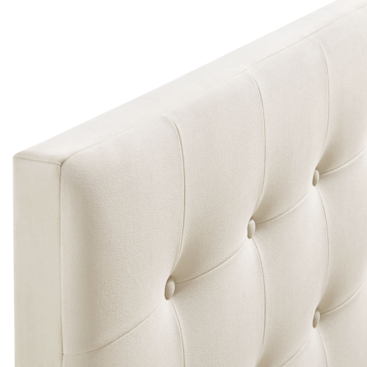 Emily Stain-Resistant Performance Velvet Full Size Headboard - Alabaster